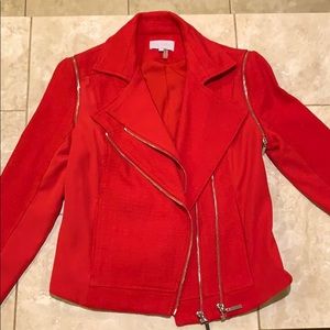 1.STATE Red Moto Jacket